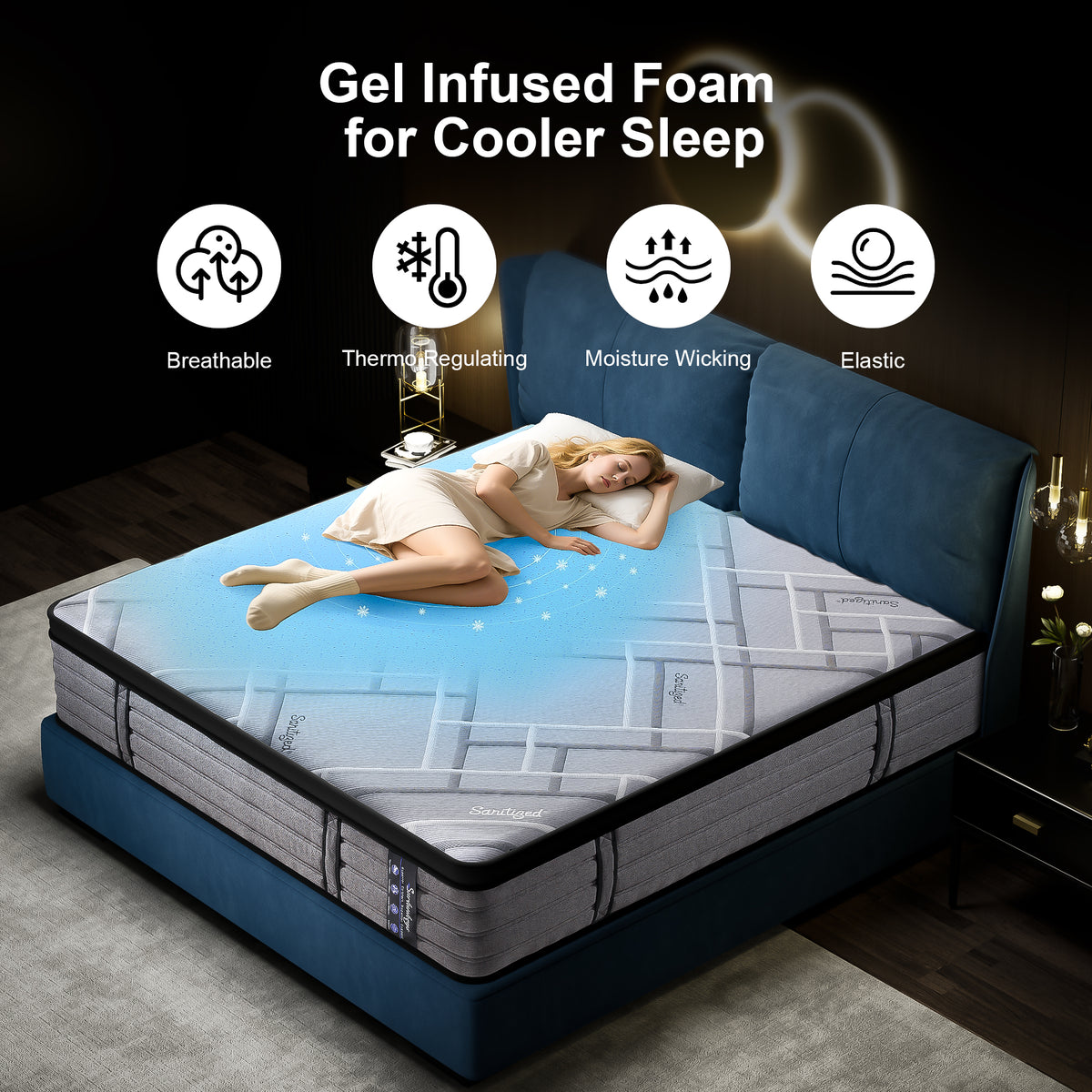 Gelinfused Foam for Cooler Sleep