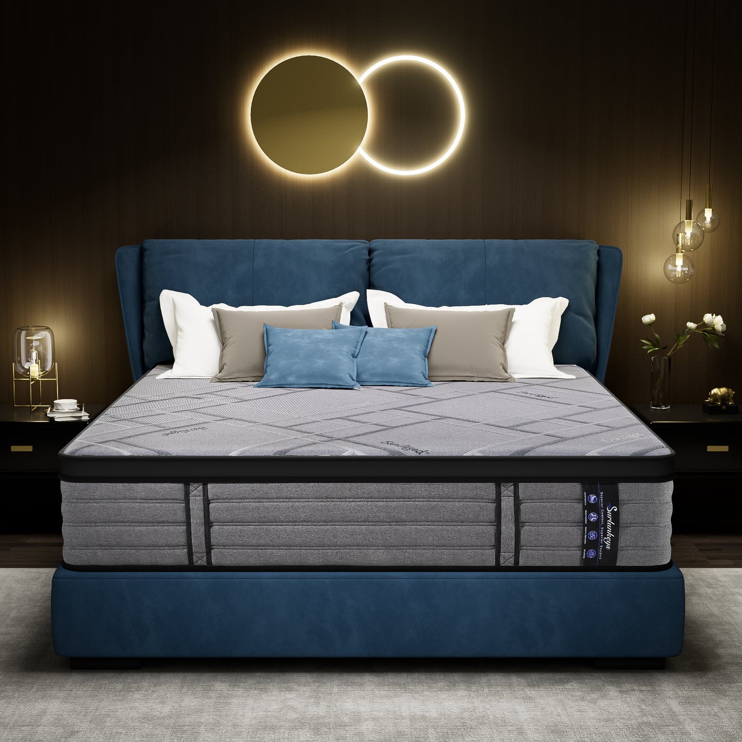 Surlunkeys FreshContour Cooling 14 Inch Hybrid Mattress