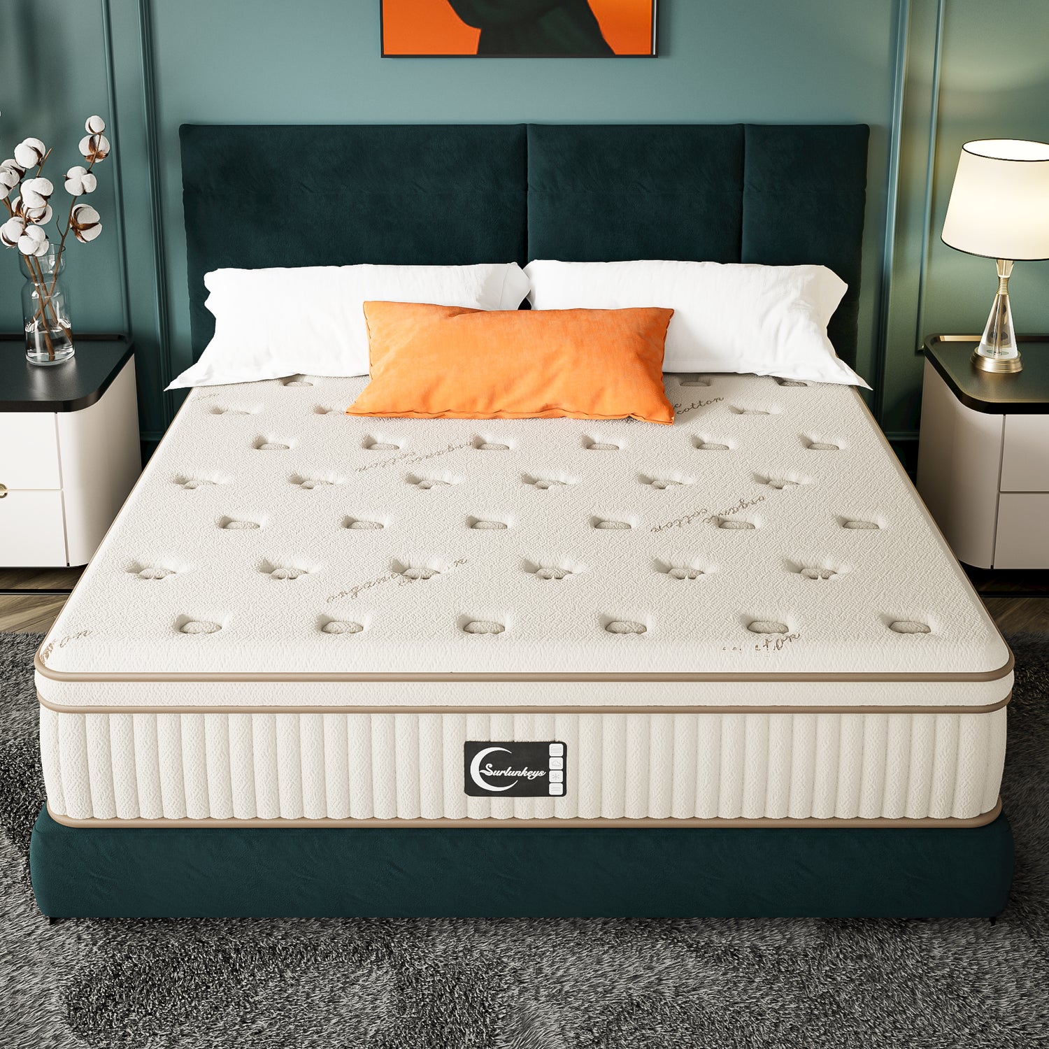 Surlunkeys_Serenity_Organic_14_Inch_Hybrid_Mattress