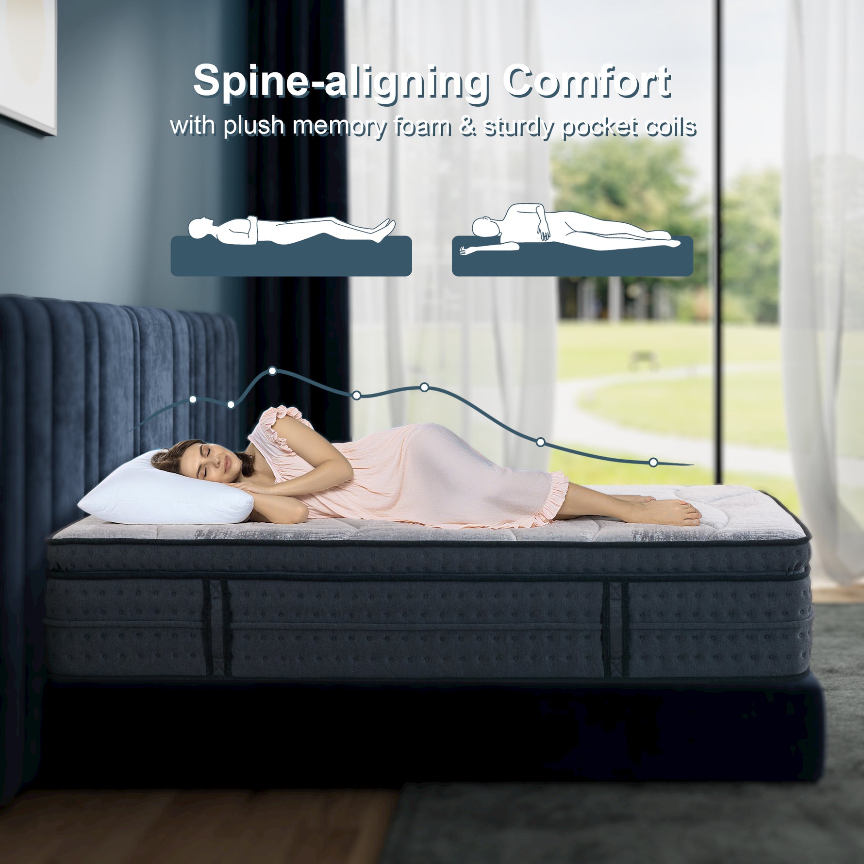 Surlunkeys mattress Spine-aligning Comfort